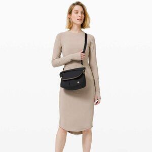 Lululemon All Night Festival Bag 5L Black & Gold hardware